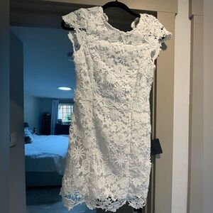 Lulu’s White Lace Mini Dress- brand new